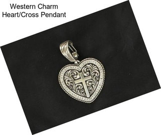 Western Charm Heart/Cross Pendant