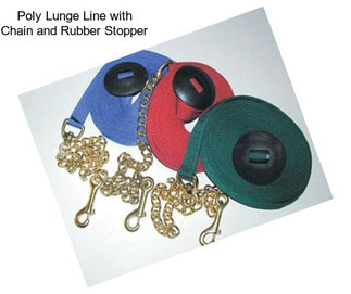 Poly Lunge Line with Chain and Rubber Stopper