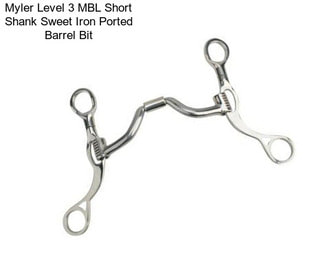 Myler Level 3 MBL Short Shank Sweet Iron Ported Barrel Bit