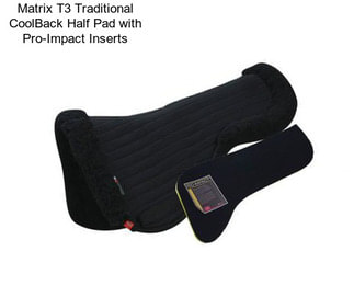 Matrix T3 Traditional CoolBack Half Pad with Pro-Impact Inserts