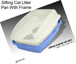 Sifting Cat Litter Pan With Frame