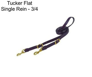 Tucker Flat Single Rein - 3/4\