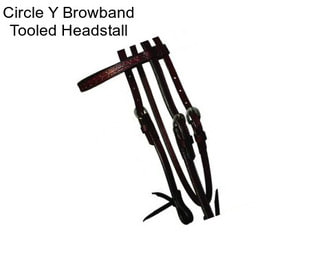 Circle Y Browband Tooled Headstall