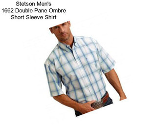 Stetson Men\'s 1662 Double Pane Ombre Short Sleeve Shirt