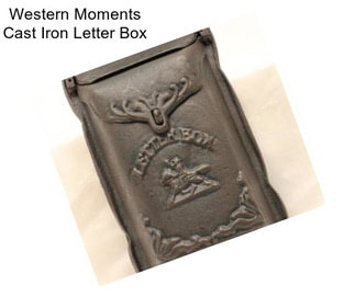 Western Moments Cast Iron Letter Box