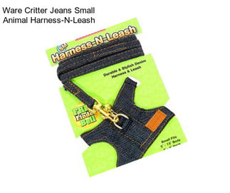 Ware Critter Jeans Small Animal Harness-N-Leash