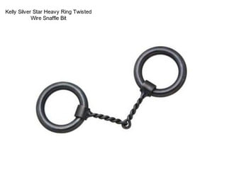 Kelly Silver Star Heavy Ring Twisted Wire Snaffle Bit