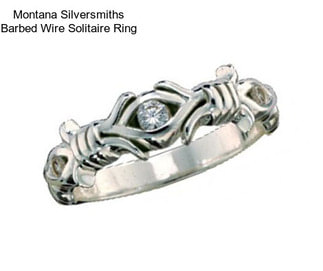 Montana Silversmiths Barbed Wire Solitaire Ring