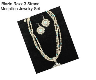 Blazin Roxx 3 Strand Medallion Jewelry Set