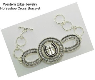Western Edge Jewelry Horseshoe Cross Bracelet