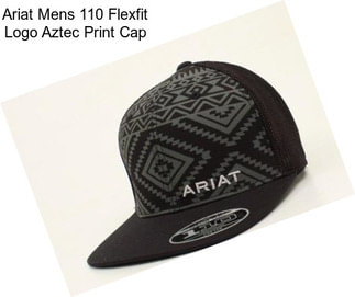 Ariat Mens 110 Flexfit Logo Aztec Print Cap