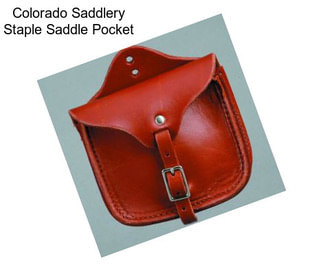 Colorado Saddlery Staple Saddle Pocket