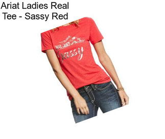 Ariat Ladies Real Tee - Sassy Red