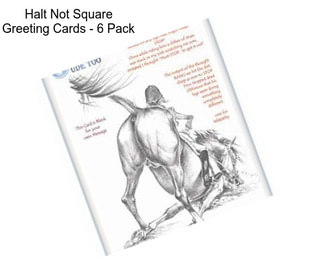 Halt Not Square Greeting Cards - 6 Pack