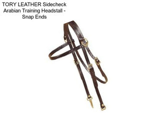 TORY LEATHER Sidecheck Arabian Training Headstall - Snap Ends