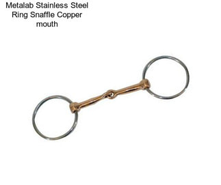 Metalab Stainless Steel Ring Snaffle Copper mouth