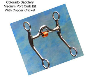 Colorado Saddlery Medium Port Curb Bit With Copper Cricket