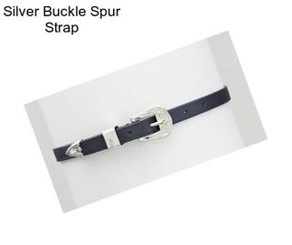 Silver Buckle Spur Strap