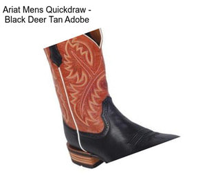 Ariat Mens Quickdraw - Black Deer Tan Adobe