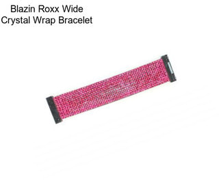 Blazin Roxx Wide Crystal Wrap Bracelet