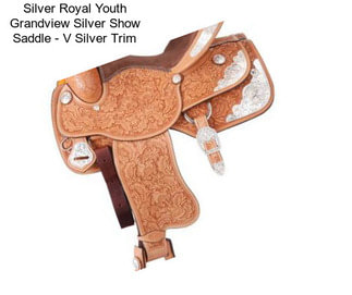 Silver Royal Youth Grandview Silver Show Saddle - V Silver Trim