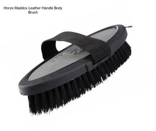 Horze Maddox Leather Handle Body Brush
