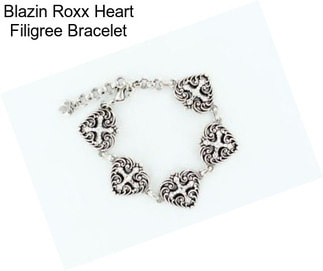 Blazin Roxx Heart Filigree Bracelet