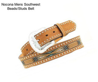 Nocona Mens Southwest Beads/Studs Belt