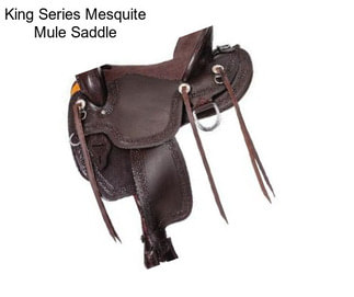 King Series Mesquite Mule Saddle