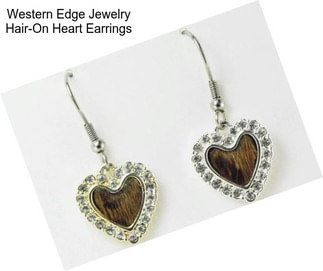 Western Edge Jewelry Hair-On Heart Earrings