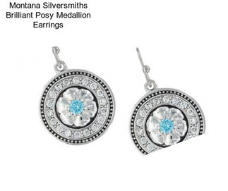 Montana Silversmiths Brilliant Posy Medallion Earrings