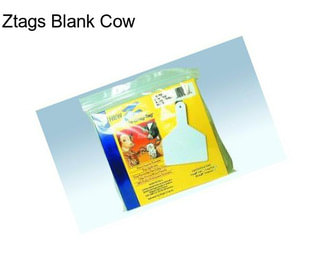 Ztags Blank Cow