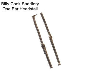 Billy Cook Saddlery One Ear Headstall