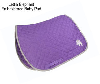 Lettia Elephant Embroidered Baby Pad