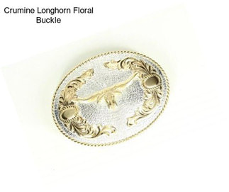 Crumine Longhorn Floral Buckle