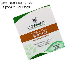 Vet\'s Best Flea & Tick Spot-On For Dogs