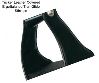 Tucker Leather Covered ErgoBalance Trail Glide Stirrups