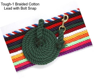 Tough-1 Braided Cotton Lead with Bolt Snap