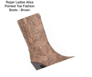 Roper Ladies Alisa Pointed Toe Fashion Boots - Brown