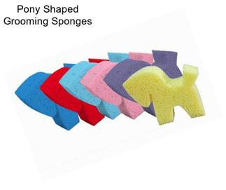 Pony Shaped Grooming Sponges