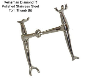 Reinsman Diamond R Polished Stainless Steel Tom Thumb Bit