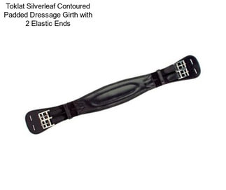 Toklat Silverleaf Contoured Padded Dressage Girth with 2 Elastic Ends