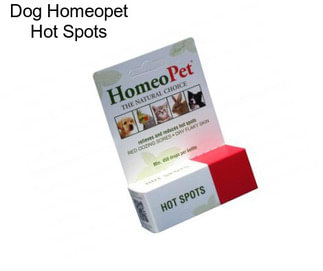 Dog Homeopet Hot Spots