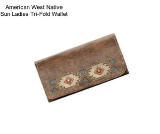 American West Native Sun Ladies Tri-Fold Wallet