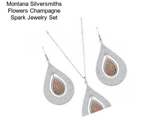 Montana Silversmiths Flowers Champagne Spark Jewelry Set