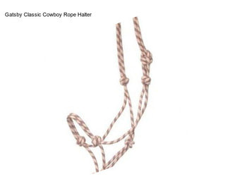 Gatsby Classic Cowboy Rope Halter