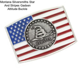 Montana Silversmiths Star And Stripes Gadsen Attitude Buckle