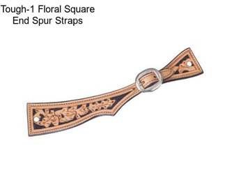 Tough-1 Floral Square End Spur Straps