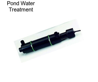 Pond Water Treatment