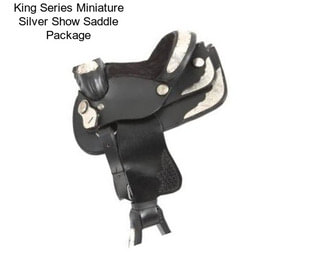 King Series Miniature Silver Show Saddle Package